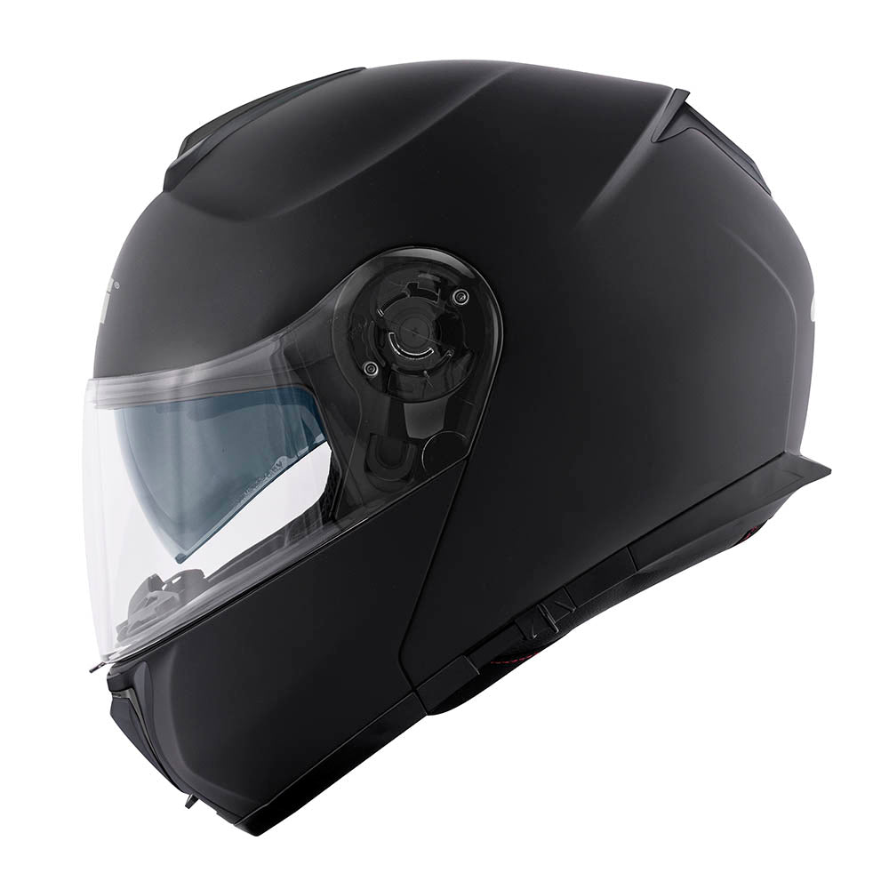 Givi X26 Solid Color HX26BN900 casco modulare nero opaco – vista laterale