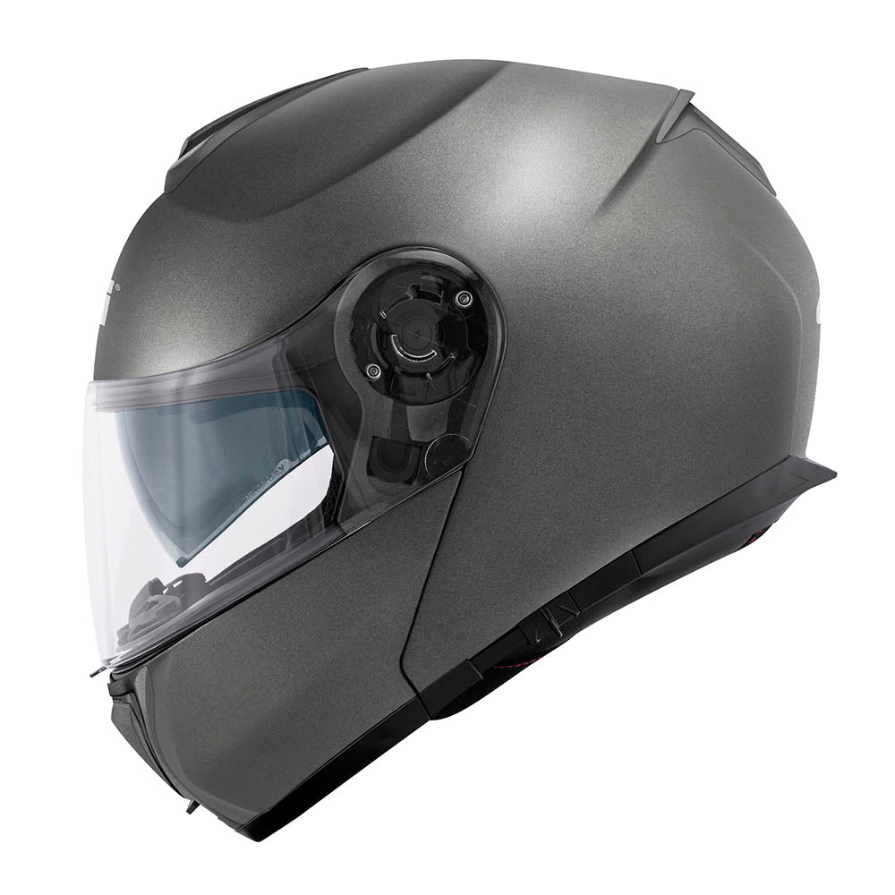 Givi X26 Solid Color HX26BG768 casco modulare titanio opaco – vista laterale