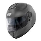 Givi X26 Solid Color HX26BG768 casco modulare titanio opaco – vista di tre quarti anteriore