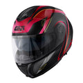 Givi X26 Square HX26FQRXB casco modulare bordeaux/nero/titanio/oro – vista di tre quarti anteriore