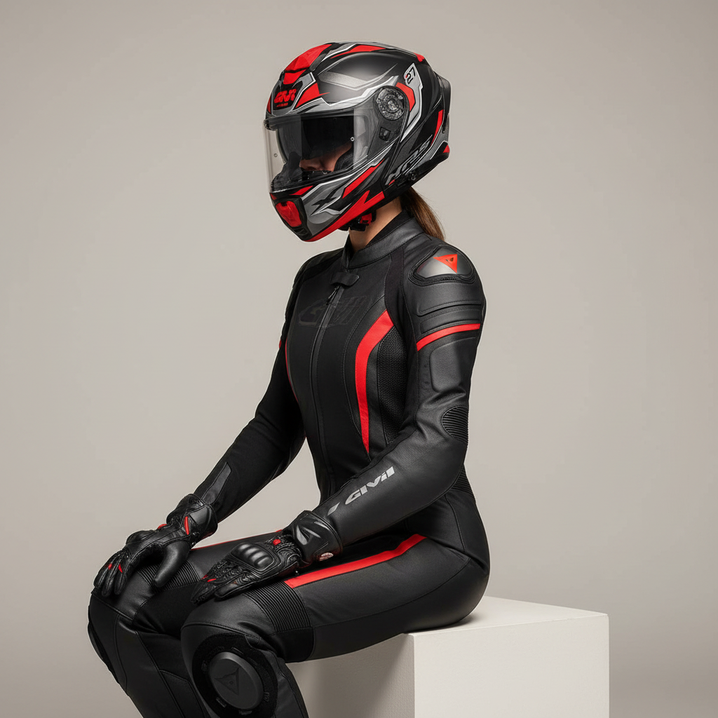 Givi X.27 Sector Nero/Titanio/Rosso – Casco Modulare P/J ECE 22.06 - Moon Bike - Vista 8