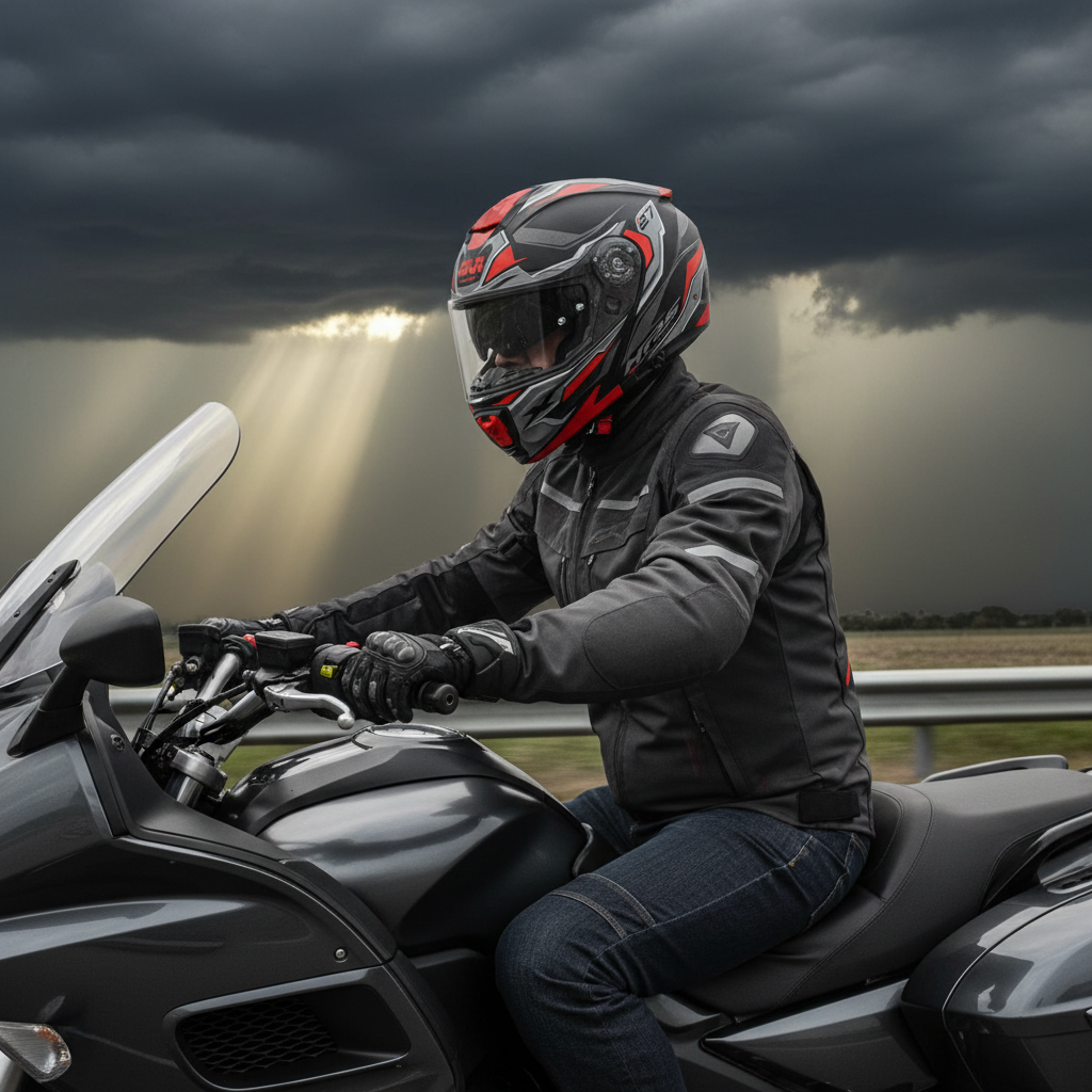 Givi X.27 Sector Nero/Titanio/Rosso – Casco Modulare P/J ECE 22.06 - Moon Bike - Vista 12