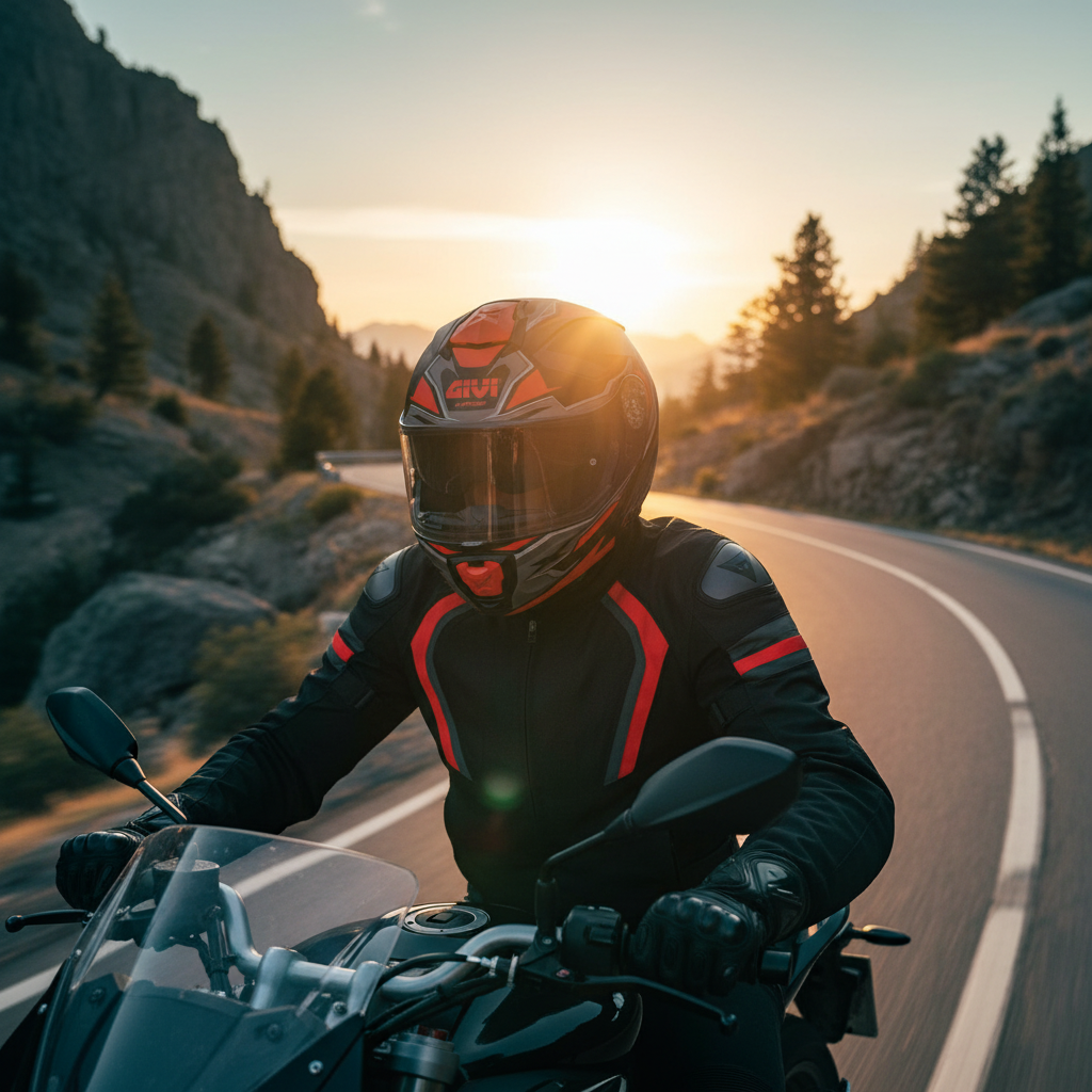 Givi X.27 Sector Nero/Titanio/Rosso – Casco Modulare P/J ECE 22.06 - Moon Bike - Vista 13