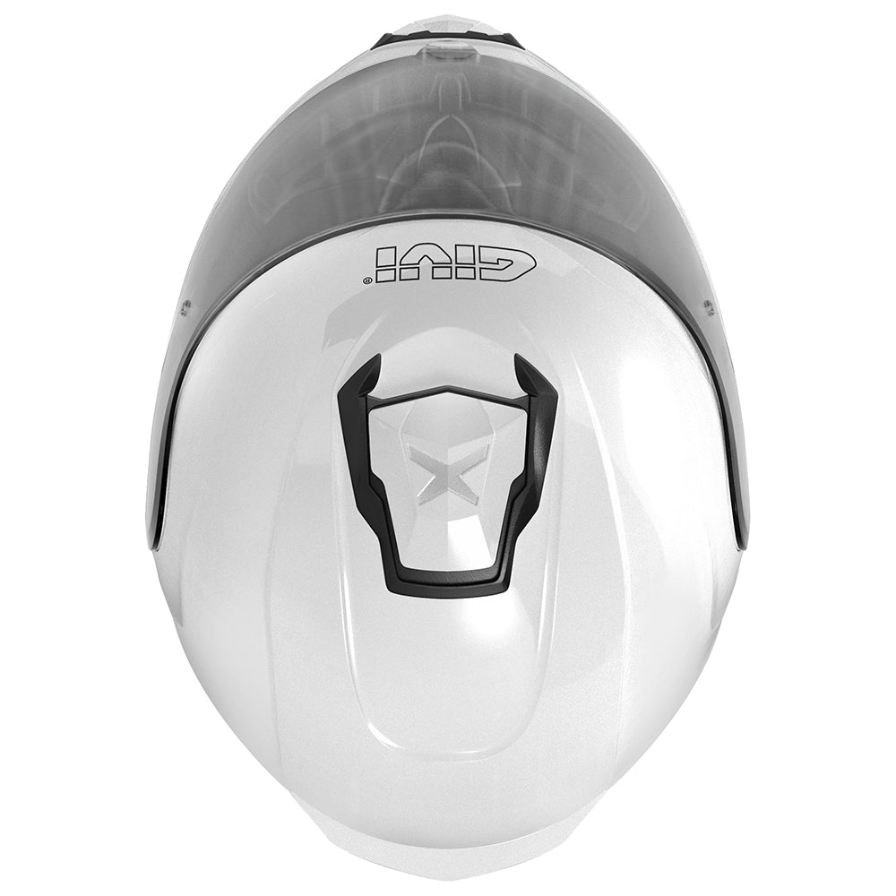 Givi X27 Solid Color HX27BB910 casco modulare bianco lucido – vista dall'alto