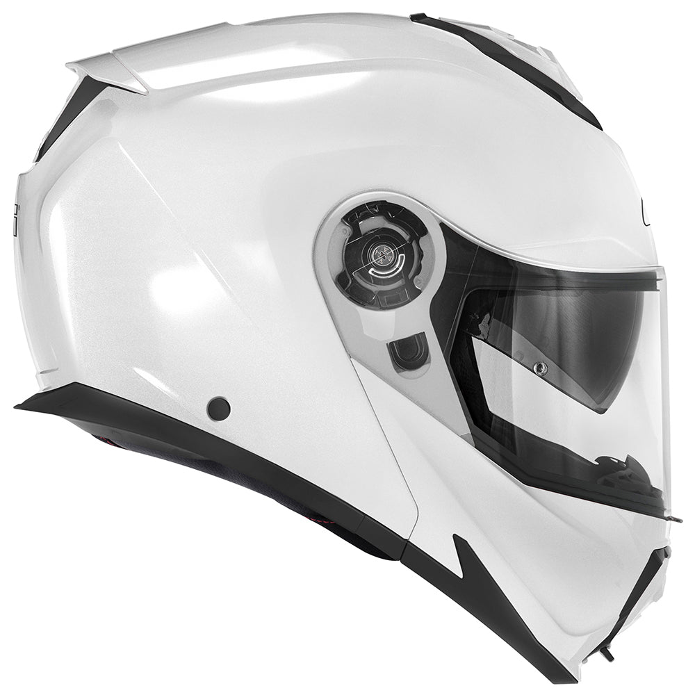 Givi X27 Solid Color HX27BB910 casco modulare bianco lucido – vista laterale opposta