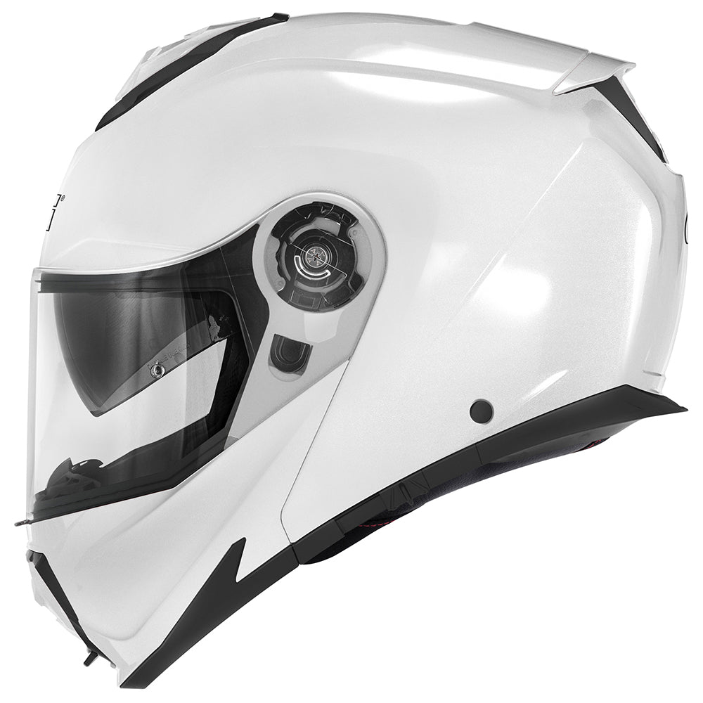 Givi X27 Solid Color HX27BB910 casco modulare bianco lucido – vista laterale