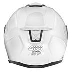 Givi X27 Solid Color HX27BB910 casco modulare bianco lucido – vista posteriore