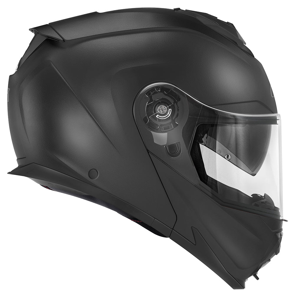 Givi X27 Solid Color HX27BN900 casco modulare nero opaco – vista laterale opposta
