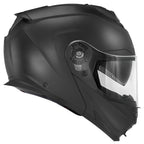 Givi X27 Solid Color HX27BN900 casco modulare nero opaco – vista laterale opposta