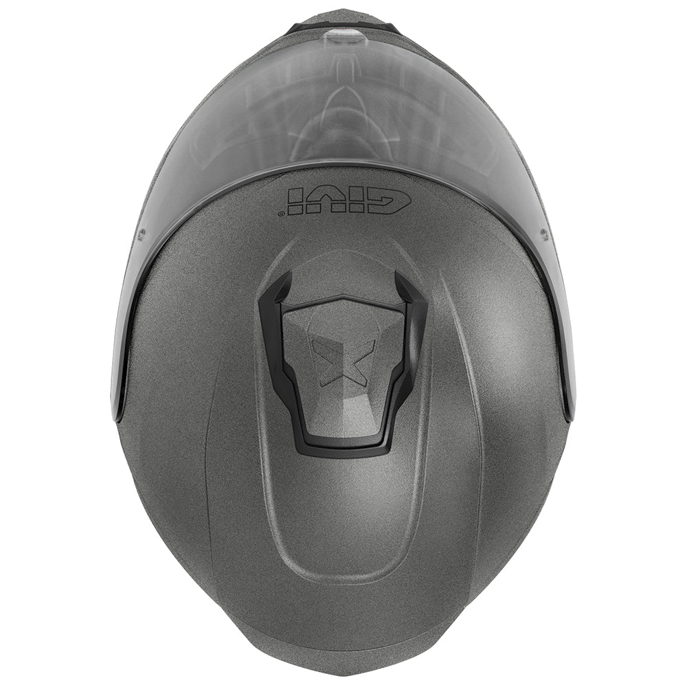 Givi X27 Solid Color HX27BG768 casco modulare titanio opaco – vista dall'alto