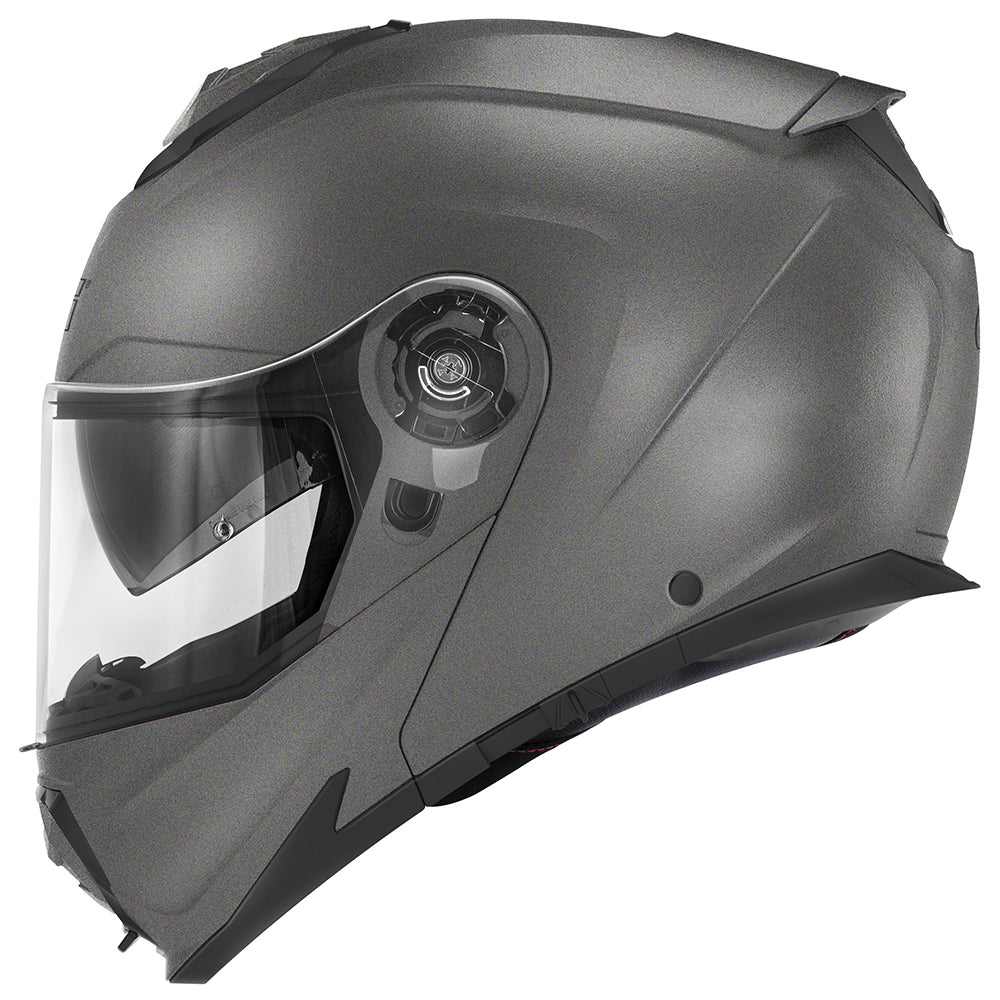Givi X27 Solid Color HX27BG768 casco modulare titanio opaco – vista laterale