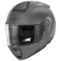 Givi X27 Solid Color HX27BG768 casco modulare titanio opaco – vista di tre quarti anteriore