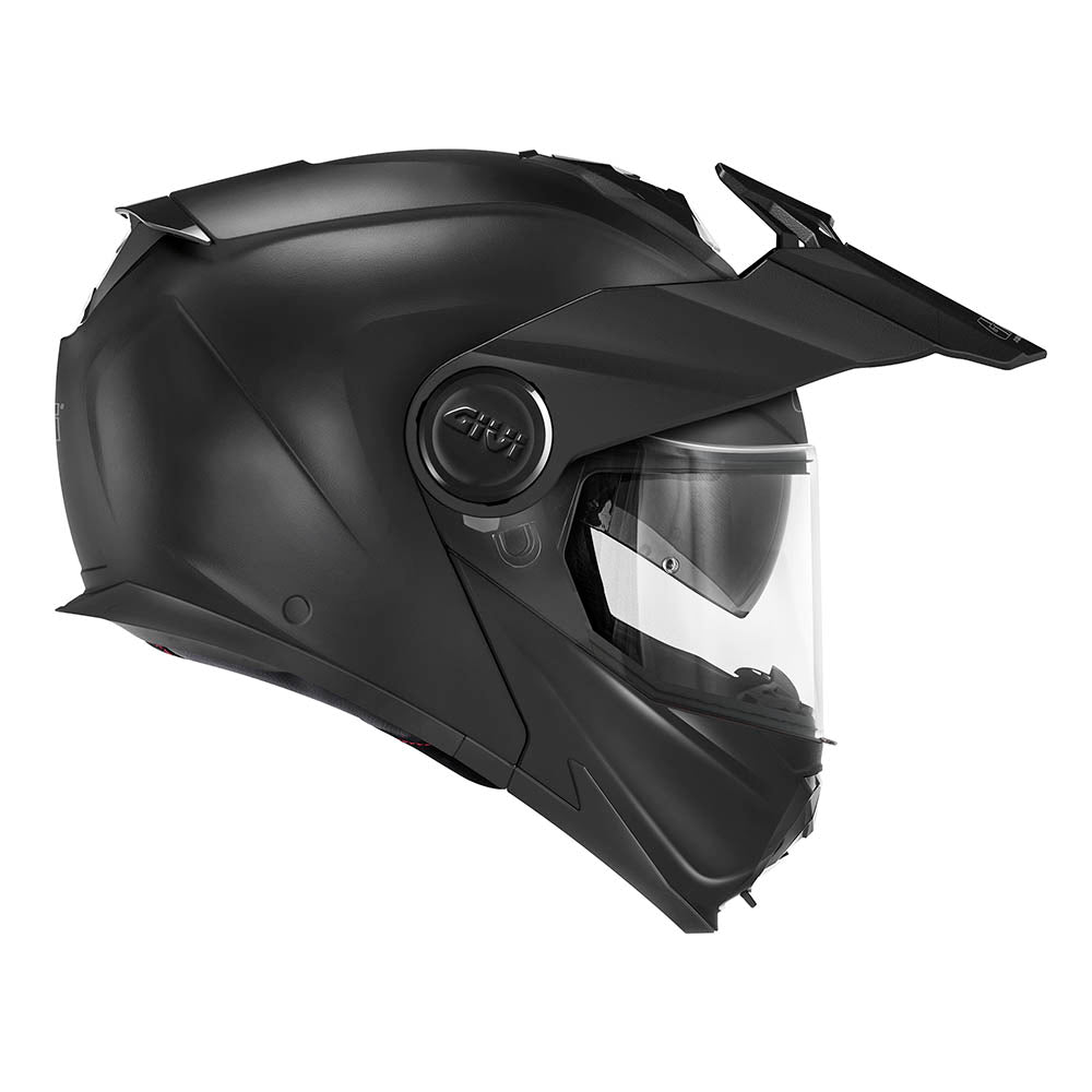 Givi X27 Tourer Solid Color HX27SN900 casco modulare nero opaco – vista laterale opposta