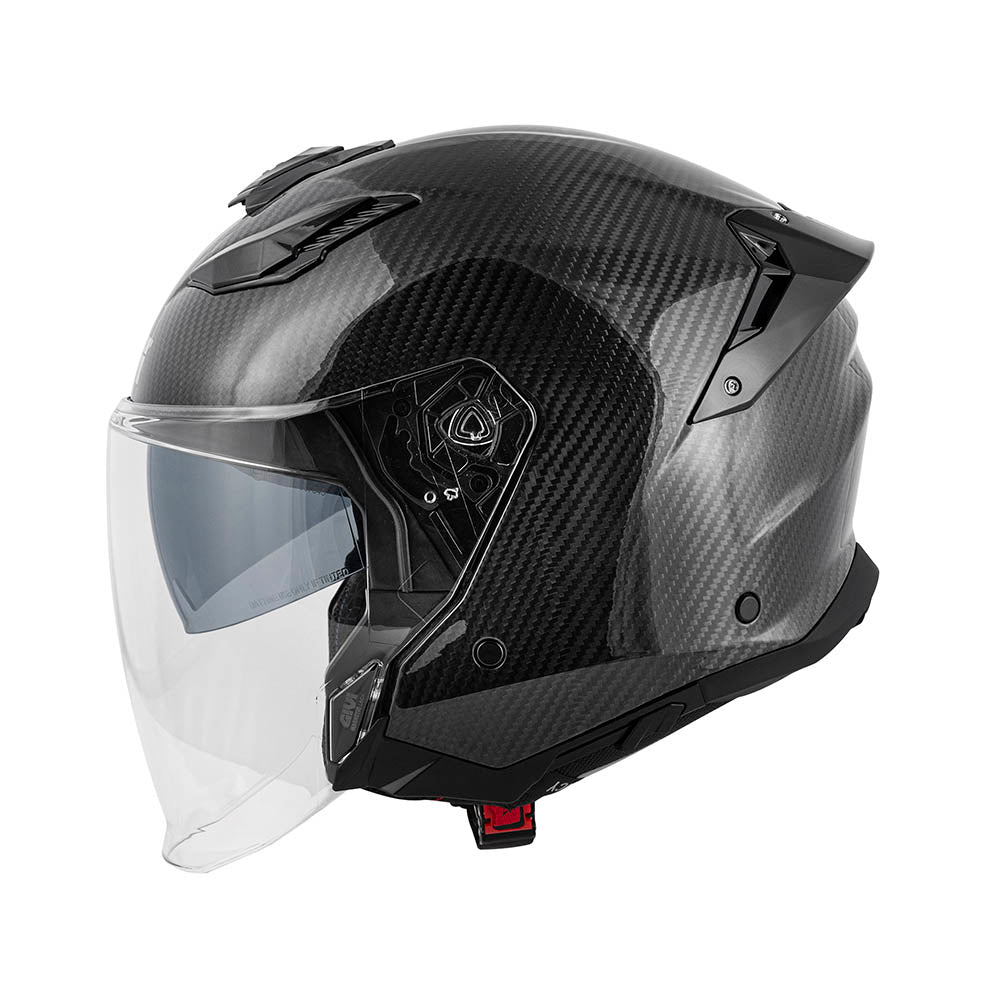 Givi X31 Carbon Solid Color HX31CCRSD casco jet carbonio lucido – vista laterale
