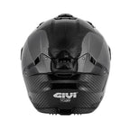 Givi X31 Carbon Solid Color HX31CCRSD casco jet carbonio lucido – vista posteriore