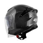 Givi X31 Carbon Solid Color HX31CCRSD casco jet carbonio lucido – vista di tre quarti posteriore