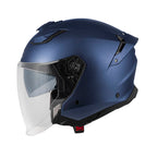 Givi X31 Fiber Solid Color HX31SB509 casco jet blu opaco metallizzato – vista laterale