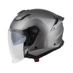 Givi X31 Fiber Solid Color HX31SG767 casco jet grigio lucido – vista laterale