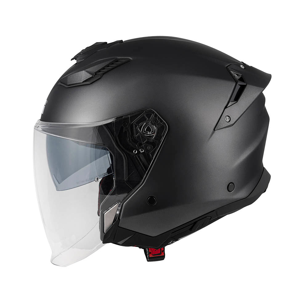 Givi X31 Fiber Solid Color HX31SN900 casco jet nero opaco – vista laterale