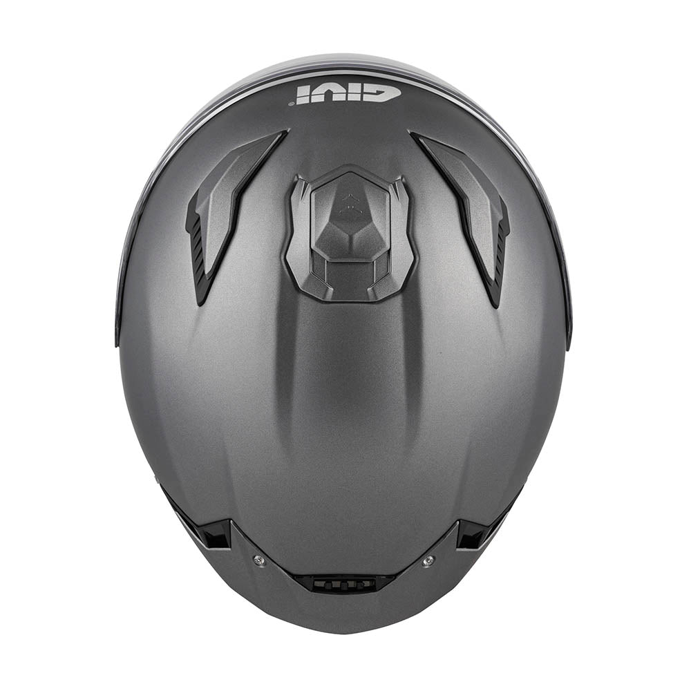 Givi X31 Fiber Solid Color HX31SG768 casco jet titanio opaco – vista dall'alto