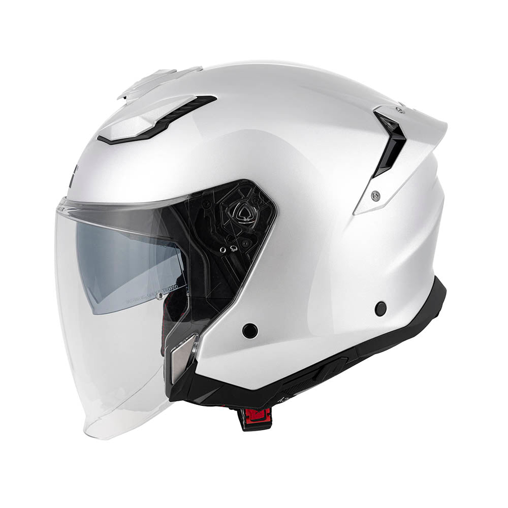 Givi X31 Solid Color HX31BB910 casco jet bianco lucido – vista laterale