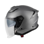 Givi X31 Solid Color HX31BG768 casco jet titanio opaco – vista laterale