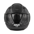 Givi X36 Carbon Solid Color HX36CCRSD casco modulare carbonio lucido – vista posteriore