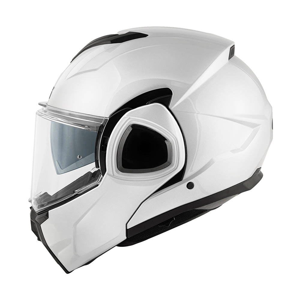 Givi X36 Fiber HX36SB910 casco modulare bianco lucido – vista laterale