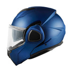 Givi X36 Fiber HX36SB509 casco modulare blu opaco metallizzato – vista laterale