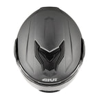 Givi X36 Fiber HX36SG768 casco modulare titanio opaco – vista dall'alto