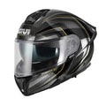 Givi X50 Carbon HX50DCRBN casco modulare carbonio nero/oro – vista di tre quarti anteriore