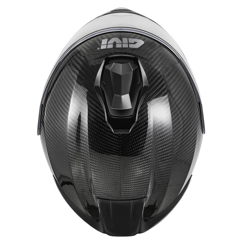 Givi X50 Carbon Solid Color HX50CCRSD casco modulare carbonio lucido – vista dall'alto