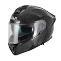 Givi X50 Carbon Solid Color HX50CCRSD casco modulare carbonio lucido – vista di tre quarti anteriore