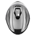 Givi X50 Fiber Hologram HX50FHGST casco modulare argento opaco/nero/titanio/rosso – vista dall'alto