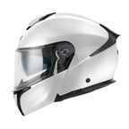 Givi X50 Fiber Solid Color HX50BB910 casco modulare bianco lucido – vista laterale