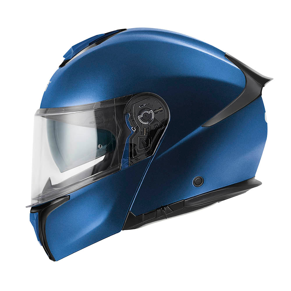 Givi X50 Fiber Solid Color HX50BB509 casco modulare blu opaco metallizzato – vista laterale