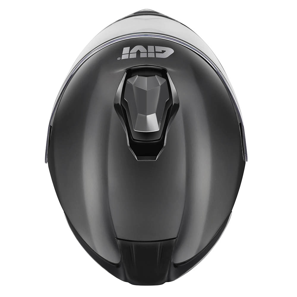 Givi X50 Fiber Solid Color HX50BN900 casco modulare nero opaco – vista dall'alto