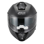 Givi X50 Fiber Solid Color HX50BN900 casco modulare nero opaco – vista frontale