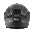 Givi X50 Fiber Solid Color HX50BN900 casco modulare nero opaco – vista posteriore