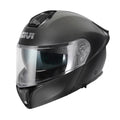 Givi X50 Fiber Solid Color HX50BN900 casco modulare nero opaco – vista di tre quarti anteriore
