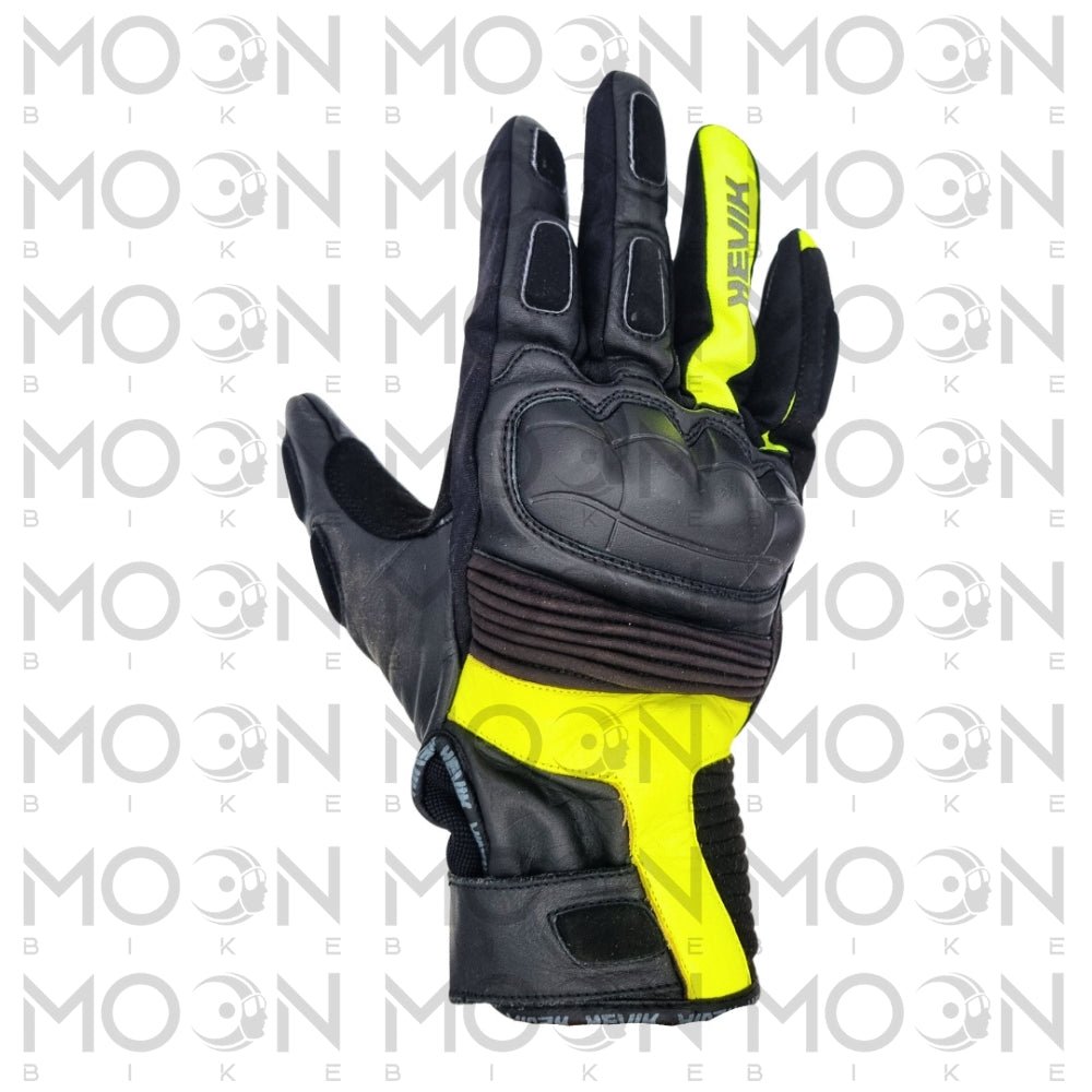 Guanti Moto HEVIK ABREGO HGS111MY Nero/Giallo Fluo Protezioni CE Uomo Sport - Moon Bike S.r.l.Guanti MotoHevik8029871160233Moon Bike S.r.l.