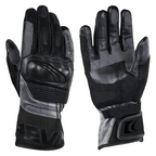 Paio di guanti Hevik Helios HGS109BG nero grigio, dorso e palmo in pelle