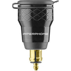 Interphone ACCDIN2USBACVOLT adattatore DIN di profilo, corpo zigrinato e spina DIN
