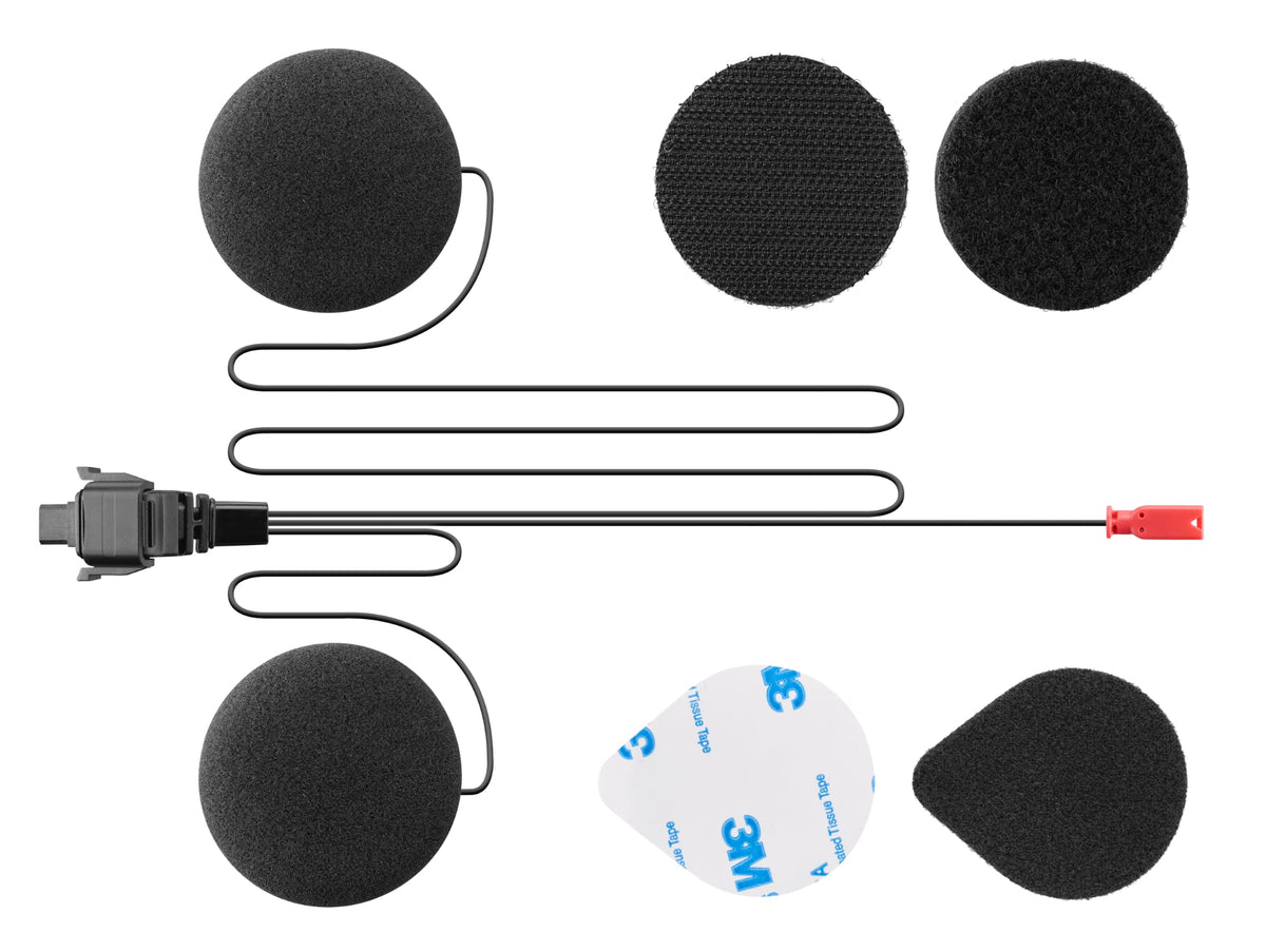 Interphone Cuffie di ricambio U-COM R da 32 mm UCOMRSPEAKER32: altoparlanti con cavo, velcri e adesivo
