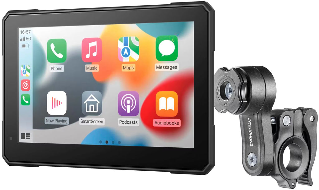 Interphone Sync 70 Essential Display Moto 7" Apple CarPlay e Android Auto INTERPHOSYNC70E: display Sync 70 Essential acceso con supporto da manubrio