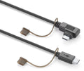 Interphone Cavo USB-C/USB-C per Display RideSync INTERPHOSYNCUSBCTC: cavo USB-C/USB-C, entrambi i connettori con cappucci