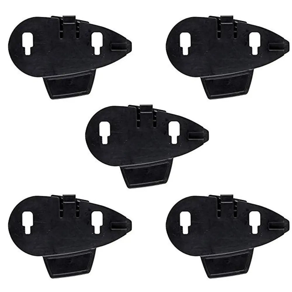 Interphone Kit Staffe Adesive di Ricambio per Interfoni Serie MC, XT, F5, F5S KITADBRACKETMCSP: cinque staffe adesive nere della serie MC, fondo bianco