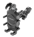 Interphone Crab Rugged Pro Supporto Telefono Moto Antivibrazione SMCRABRUGGEDPRO: vista di tre quarti con supporto manubrio