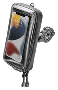 Interphone Master Custodia Moto con Zip per Telefono fino a 6,7" SMMASTER65: custodia morbida con zip e telefono, montata su staffa da manubrio