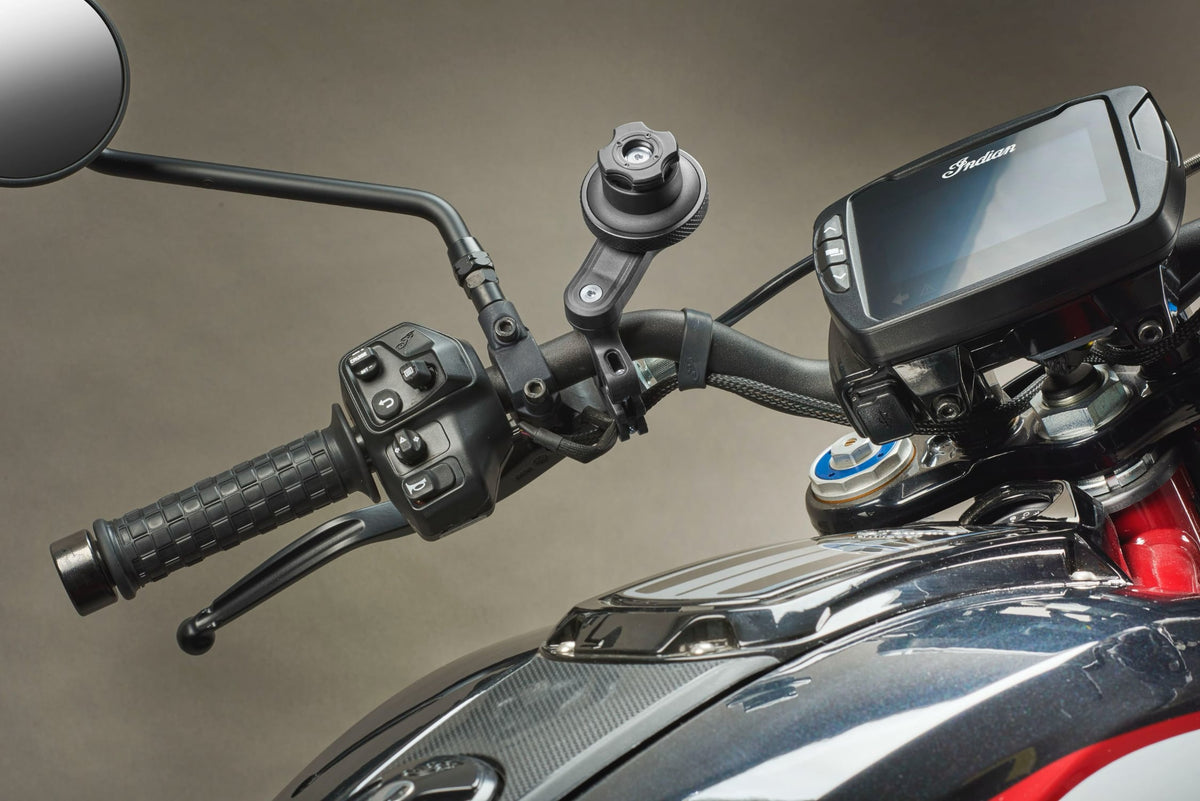 Interphone Quiklox Modulo Antivibrazione per Supporti Smartphone Moto SMQUIKLOXANTIVIB23: antivibrazione montato sul manubrio moto